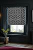 Grey Geometric Print Ready Made Blackout Roller Blinds