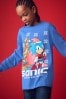Sonic Kobaltblau - Langärmeliges Weihnachtsshirt (3-16yrs)