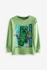 Minecraft Creeper Grün - Lizenziertes Langarmshirt mit Wendepailletten (3-16yrs)