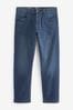 Blue Straight Fit Comfort Stretch Jeans, Straight Fit