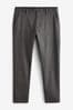 Dark Grey Slim Elasticated Waist Stretch Chino Trousers