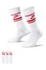 Nike White/Red Sportswear Everyday Essential Crew Socks 3 Pack