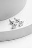 Sterling Silver Crystal Star Stud Earrings