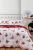 Catherine Lansfield Christmas Robins Duvet Cover and Pillowcase Set