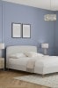 Contemporary Tweed Natural Linen Matson Upholstered Bed Frame, Bed
