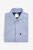 Blau gestreift - Pflegeleichtes Button-Down-Oxford-Hemd