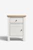 Chalk White Malvern Paint Effect 2 Drawer Bedside Table