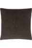 Evans Lichfield Truffle Brown Sunningdale Velvet Polyester Filled Cushion