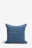 Airforce Blue 59 x 59cm Soft Velour Cushion, 59 x 59cm
