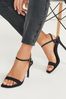 Black Regular/Wide Fit Forever Comfort® Strappy Skinny Heel Sandals