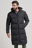 Superdry Black Longline Duvet Coat
