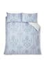 Laura Ashley Seaspray Blue Cotton Sateen Josette Duvet Cover and Pillowcase Set