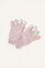 Monsoon Younger Girls Pink Rainbow Flower Unicorn Gloves