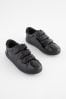 Black Patent Touch Fastening Trainers