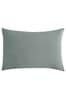 Lazy Linen Set of 2 Green 100% Washed Linen Pillowcases