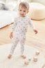 Blau/Weiße Sterne - Kind To Skin Schlafanzug im 2er-Pack (9 Monate bis 12 Jahre)