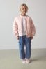 Pink Satin Bomber Jacket (2-16yrs)