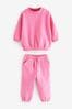 Bright Pink Sweat Top and Jogger Set (3mths-7yrs)