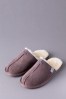 Lakeland Leather Ladies Sheepskin Seam Slider Slippers