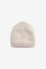 Oatmeal Cream Collection Luxe Cashmere Ribbed Hat