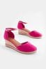 Bright Pink Regular/Wide Fit Forever Comfort® Closed Toe Wedges, Regular/Wide Fit