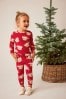 Red Christmas Bear Rib T-Shirt and Leggings Set (3mths-7yrs)