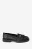 Black Regular/Wide Fit Forever Comfort® Tassel Detail Cleated Chunky Loafer Shoes