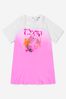 Baby Girls Cotton Jersey Dress in Pink