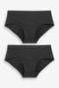 Black Briefs 2 Pack Teen Light Flow Period Pants (7-16yrs), Briefs