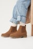 Tan Brown Extra Wide Fit Forever Comfort® Chunky Chelsea Boots, Extra Wide Fit