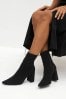 Black Forever Comfort® Point Toe Sock Ankle Boots
