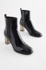 Black Forever Comfort® Metal Heel Ankle Boots
