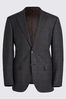 MOSS Tailored Fit Grey Wool Check Suit: Jacket