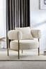 Casual Boucle Oyster Natural Aleia Accent Chair