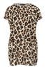 Yours Curve Bequemes Tunika-Kleid mit Animal-Print