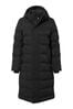 Tog 24 Black Womens Glaston Longline Thermal Parka Puffer Coat