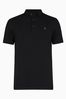 AllSaints Black Reform Shortsleeve Polo Shirt