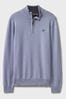 Crew Clothing Company Quarter Zip Knitted 100% Cotton Jumper