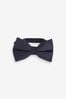 Navy Blue Recycled Polyester Twill Bow Tie