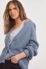 JD Williams Blue Cardigan With Rolled Hem