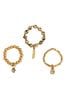 Bibi Bijoux Gold Tone Dreamcatcher Stretch Ring Set