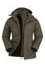 Mountain Warehouse Green Fell Mens 3 in 1 Water Resistant Jacket