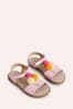 Boden Pink Fun Ice Cream Leather Sandals