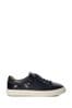 Dune London Blue Elodic Material Mix Cupsole Sneakers
