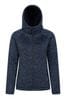 Mountain Warehouse Navy Blue Nevis Sherpa Lined Hoodie