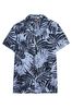 Superdry Blue Short Sleeve Hawaiian Printed Shirt