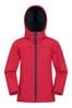 Mountain Warehouse Red Exodus Kids Water Resistant Softshell Jacket