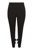 Yours Curve Black London Bow Back Tapered Trousers