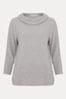 Phase Eight Grey Remy Textured Cowl Neck Top