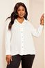 Curves Like These White Long Sleeve Relaxed Shirt